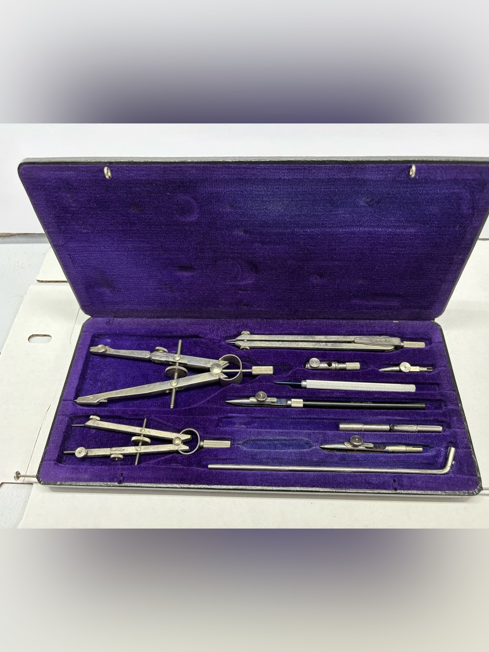 Vintage Dietzgen Globe 1282 PJ Drawing Drafting Instrument Set Tools Germany